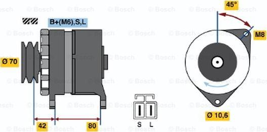 BOSCH 0 986 035 331 - Ģenerators adetalas.lv