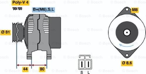 BOSCH 0 986 035 321 - Ģenerators adetalas.lv