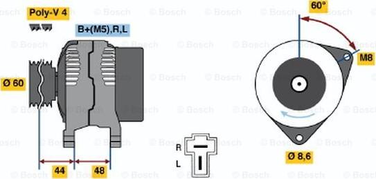 BOSCH 0 986 035 231 - Ģenerators adetalas.lv