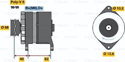 BOSCH 0 986 035 700 - Ģenerators adetalas.lv