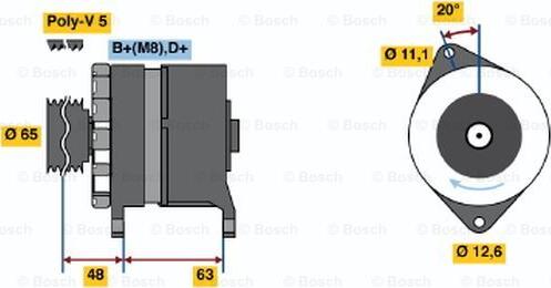 BOSCH 0 986 035 710 - Ģenerators adetalas.lv