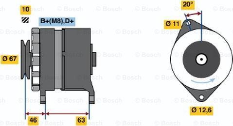 BOSCH 0 986 035 770 - Ģenerators adetalas.lv