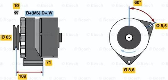 BOSCH 0 986 036 490 - Ģenerators adetalas.lv