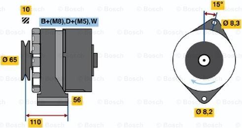 BOSCH 0 986 036 510 - Ģenerators adetalas.lv