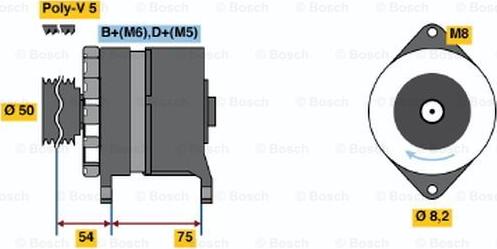 BOSCH 0 986 036 530 - Ģenerators adetalas.lv