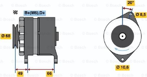 BOSCH 0 986 036 841 - Ģenerators adetalas.lv