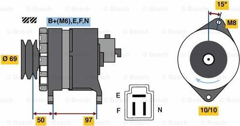 BOSCH 0 986 036 311 - Ģenerators adetalas.lv