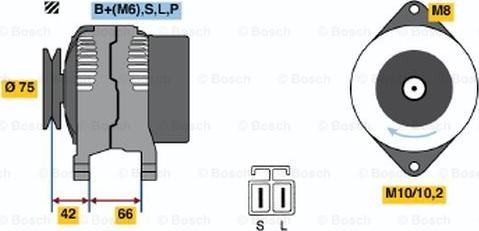 BOSCH 0 986 036 331 - Ģenerators adetalas.lv