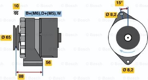 BOSCH 0 986 036 250 - Ģenerators adetalas.lv