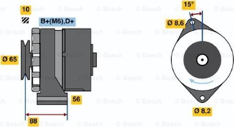 BOSCH 0 986 030 900 - Ģenerators adetalas.lv