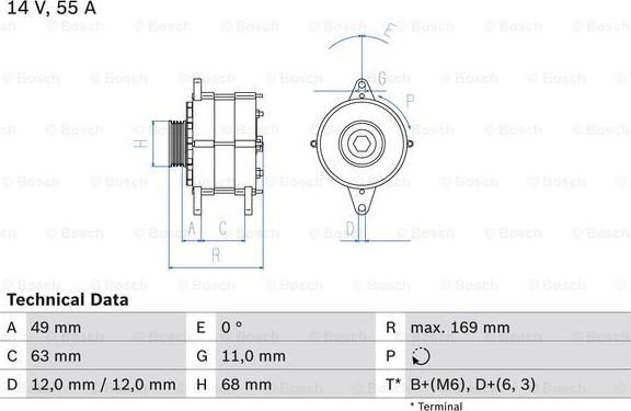 BOSCH 0 986 030 970 - Ģenerators adetalas.lv