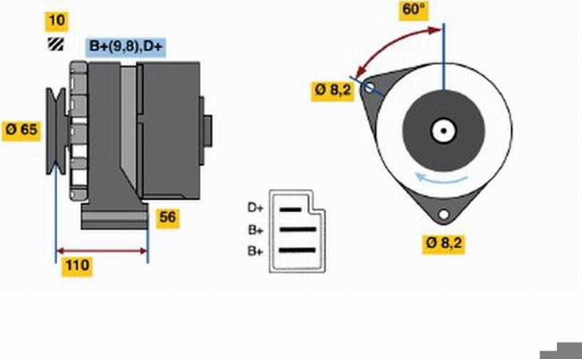 BOSCH 0986030590 - Ģenerators adetalas.lv