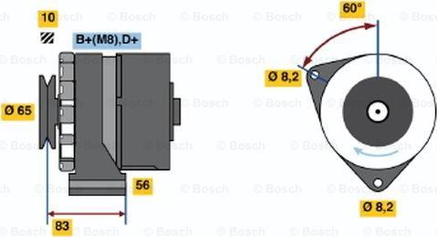 BOSCH 0 986 030 540 - Ģenerators adetalas.lv