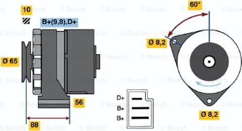 BOSCH 0 986 030 580 - Ģenerators adetalas.lv