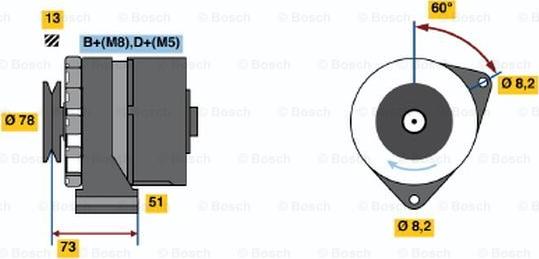 BOSCH 0 986 030 670 - Ģenerators adetalas.lv