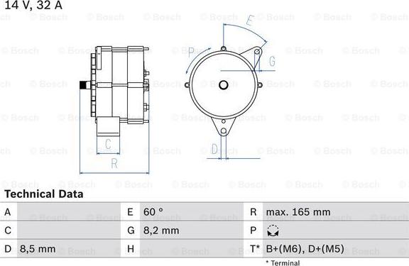 BOSCH 0 986 030 140 - Ģenerators adetalas.lv