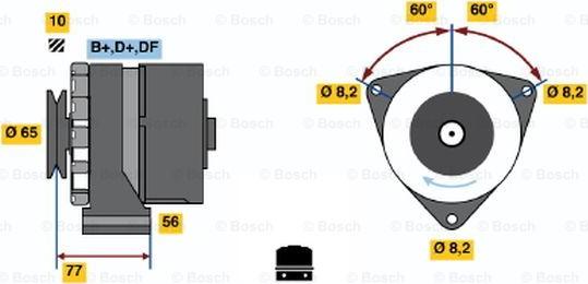 BOSCH 0 986 030 170 - Ģenerators adetalas.lv