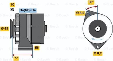 BOSCH 0 986 030 830 - Ģenerators adetalas.lv