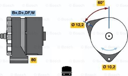 BOSCH 0 986 030 320 - Ģenerators adetalas.lv