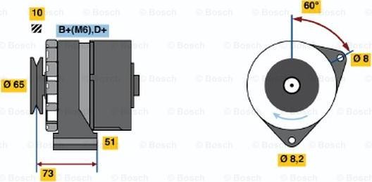 BOSCH 0 986 030 700 - Ģenerators adetalas.lv