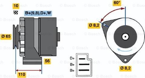 BOSCH 0 986 031 480 - Ģenerators adetalas.lv