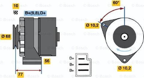 BOSCH 0 986 031 420 - Ģenerators adetalas.lv