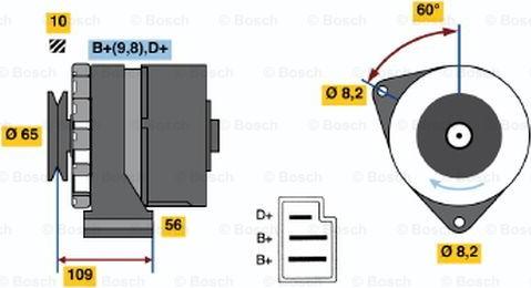 BOSCH 0 986 031 520 - Ģenerators adetalas.lv