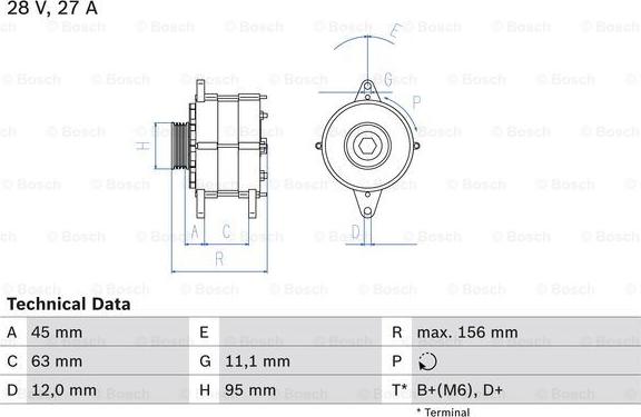 BOSCH 0 986 031 340 - Ģenerators adetalas.lv