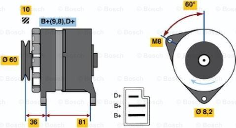 BOSCH 0 986 031 380 - Ģenerators adetalas.lv