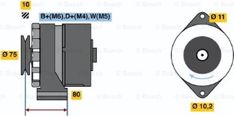 BOSCH 0 986 031 370 - Ģenerators adetalas.lv