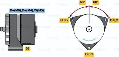 BOSCH 0 986 031 260 - Ģenerators adetalas.lv