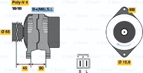 BOSCH 0 986 038 041 - Ģenerators adetalas.lv