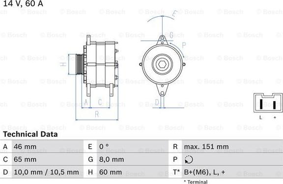 BOSCH 0 986 038 851 - Ģenerators adetalas.lv