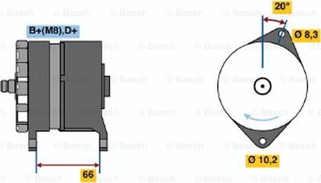 BOSCH 0 986 038 351 - Ģenerators adetalas.lv