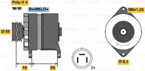 BOSCH 0 986 038 220 - Ģenerators adetalas.lv