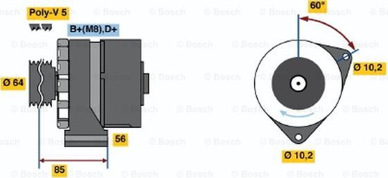 BOSCH 0 986 033 900 - Ģenerators adetalas.lv