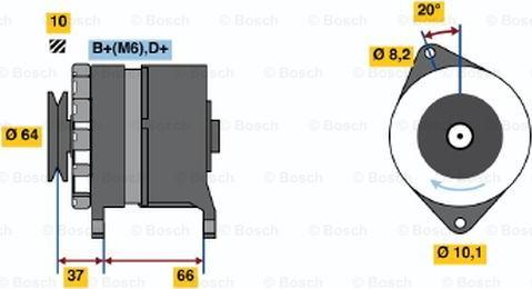 BOSCH 0 986 033 970 - Ģenerators adetalas.lv