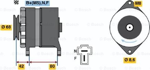 BOSCH 0 986 033 481 - Ģenerators adetalas.lv