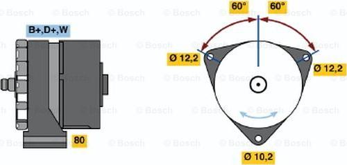 BOSCH 0 986 033 570 - Ģenerators adetalas.lv