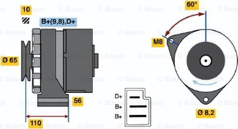 BOSCH 0 986 033 180 - Ģenerators adetalas.lv