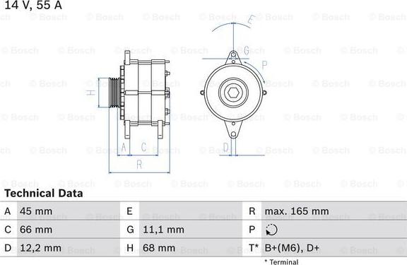 BOSCH 0 986 033 890 - Ģenerators adetalas.lv