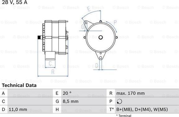 BOSCH 0 986 033 840 - Ģenerators adetalas.lv