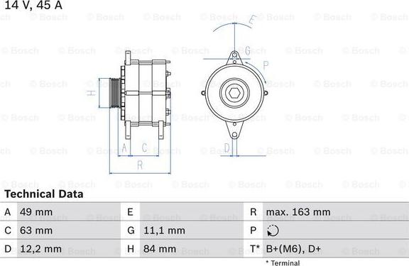 BOSCH 0 986 033 880 - Ģenerators adetalas.lv