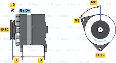 BOSCH 0 986 033 310 - Ģenerators adetalas.lv