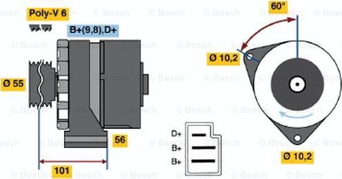 BOSCH 0 986 033 730 - Ģenerators adetalas.lv