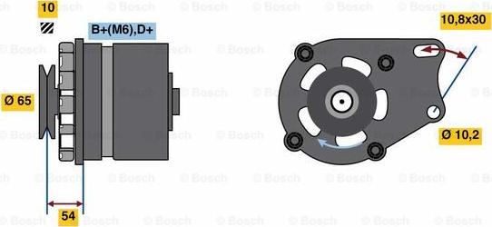 BOSCH 0 986 032 340 - Ģenerators adetalas.lv