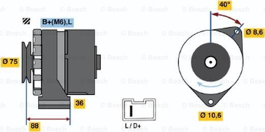 BOSCH 0 986 032 301 - Ģenerators adetalas.lv