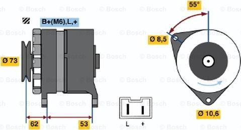 BOSCH 0 986 032 241 - Ģenerators adetalas.lv