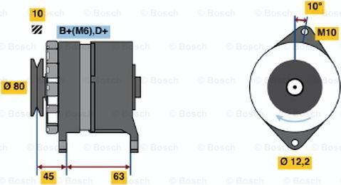 BOSCH 0 986 032 780 - Ģenerators adetalas.lv