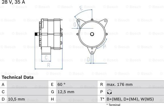 BOSCH 0 986 037 440 - Ģenerators adetalas.lv